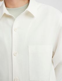 Ensemble veste/bermuda en coton lin